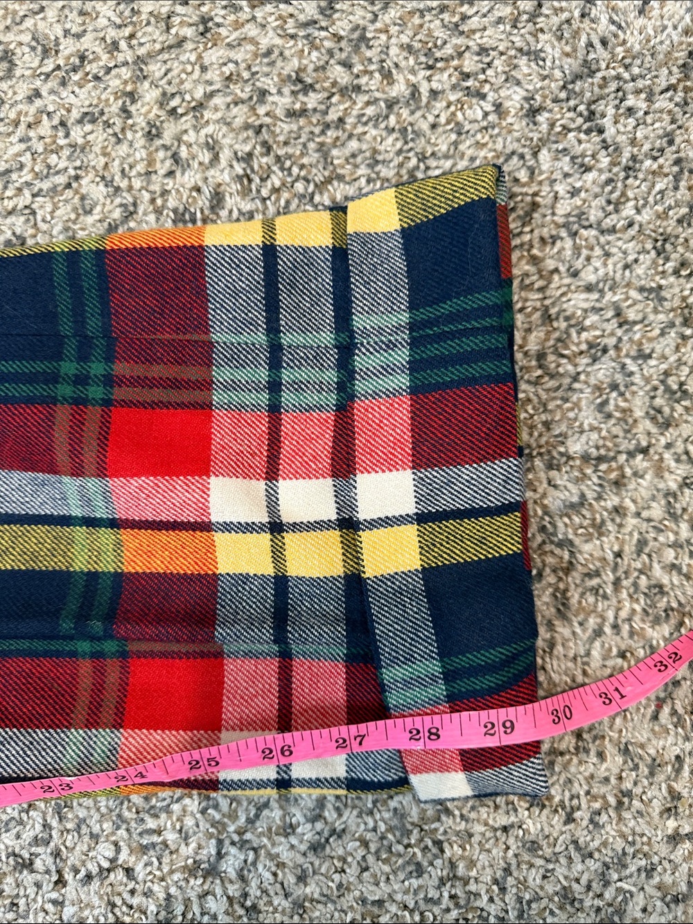 Vintage Spotwood Red Tartan Plaid Wool Pants see measurements no size tag - Picture 11 of 11